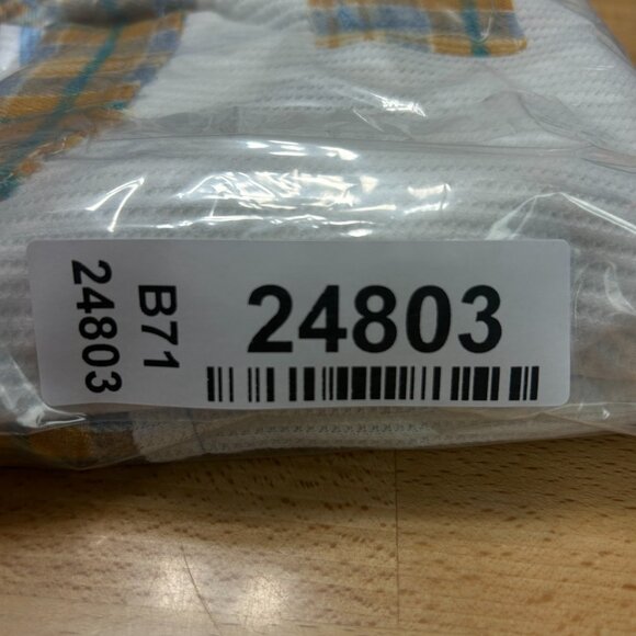 Pol Pullover Short Sleeve Tunic Top Women's Size Small Plaid Bottom NWT - Picture 9 of 9